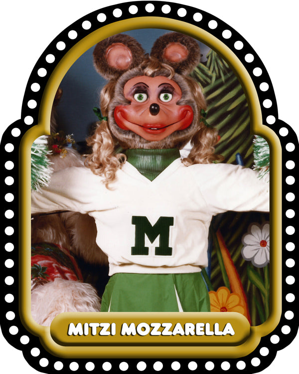 Mitzi Mozzarella 12"x15" Metal Sign (The Rock-afire Explosion)
