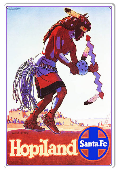Santa Fe Railways Reproduction Railroad Metal Sign 12x18