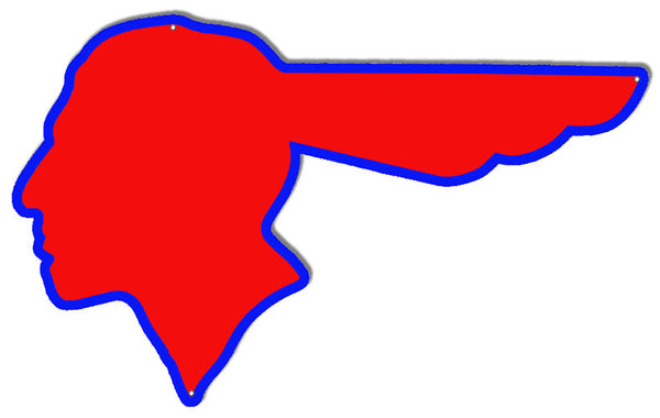 Indian Motor Oil Laser Cut Out Reproduction Sign 24″X14.5″