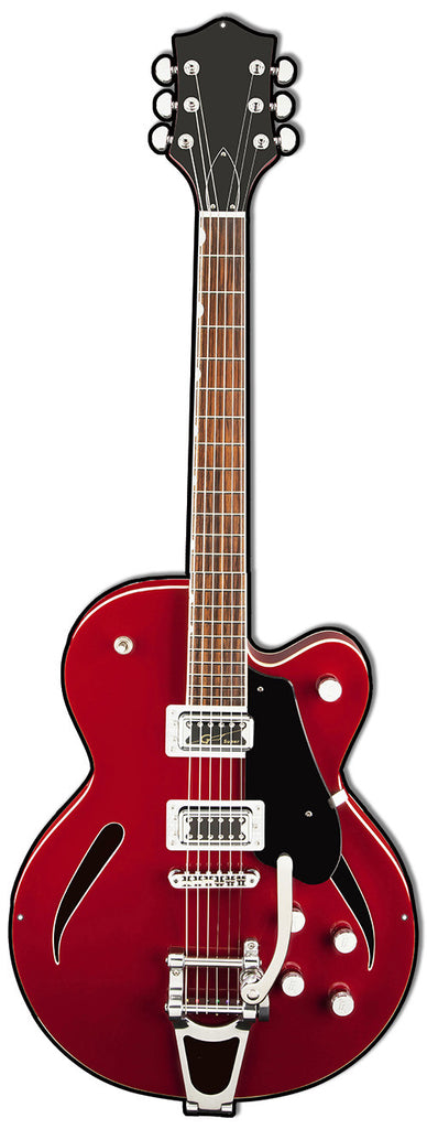 Red Guitar Laser Cut Out Reproduction Sign 36″X13.5″