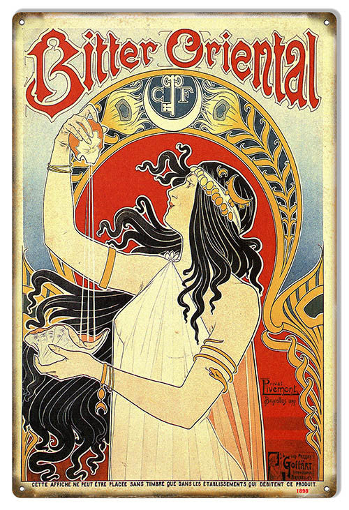 Bitter Oriental Nostalgic Reproduction Sign 12″X18″