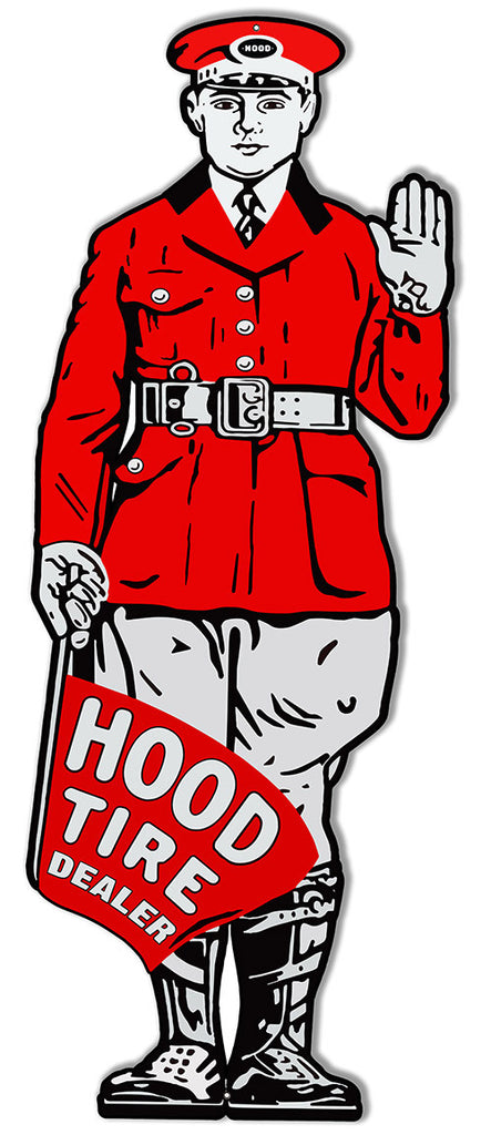 Hood Tire Laser Cut Out Gas Station Reproduction Sign 36″x14″