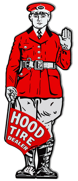 Hood Tire Laser Cut Out Gas Station Reproduction Sign 36″x14″