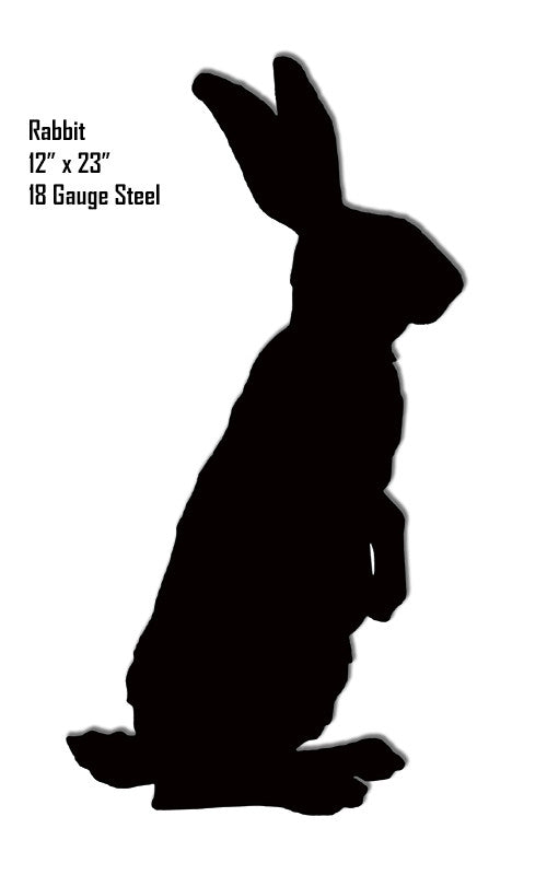 Rabbit Animal Silhouette Laser Cut Out Metal Sign 12″x23″