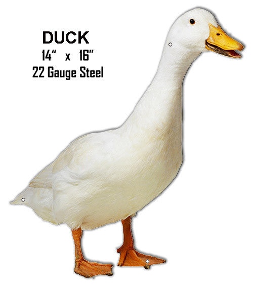 Animal Wall Art Duck Laser Cut Out Metal Sign 14″x16″