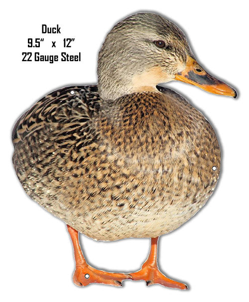 Animal Laser Cut Out Duck Metal Sign 9.5″x12″