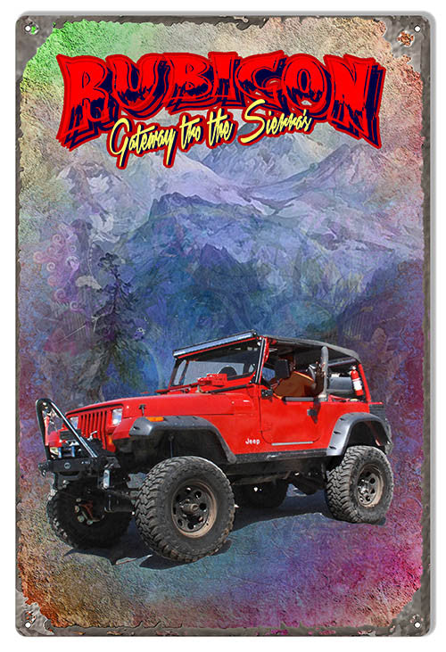 Rubicon Gateway To Sierras By Artist Phil Hamilton Reproduction 12″x18″