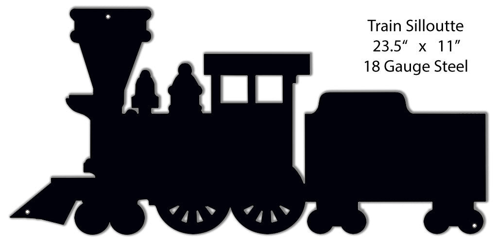 Train Silhouette Wall Key Holder 11″x23.5″