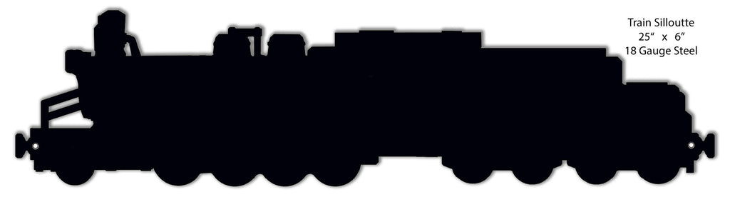 Wall Key Holder Train Silhouette 6″x25″