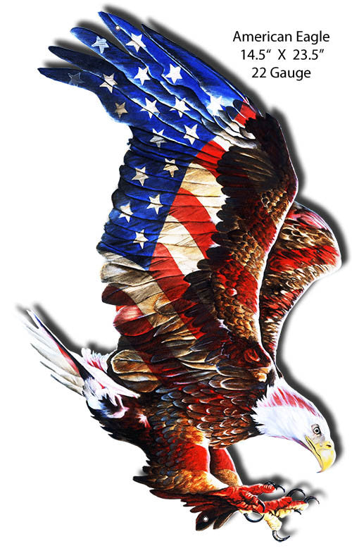 American Eagle Laser Cut Out 14.5″x23.5″