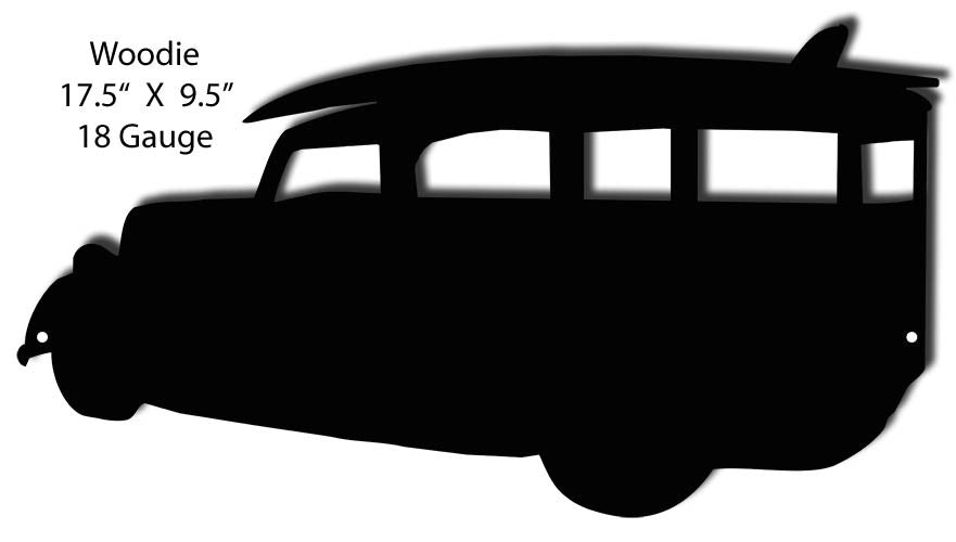 Woodie Silhouette Laser Cut Out 9.5″x17.5″