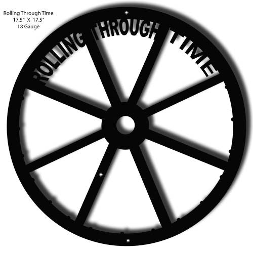 Railroad Wheel Laser Cut Out Silhouette 17.5″x17.5″