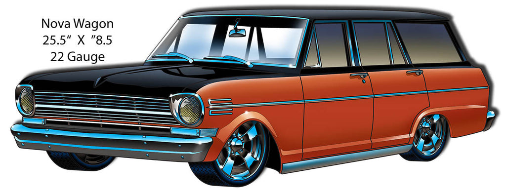 Nova Wagon Laser Cut Out By Artist Bernard Oliver 8.5″x25.5″