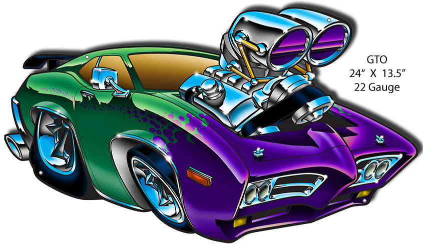 GTO Laser Cut Out By Artist Bernard Oliver 13.5″x24″