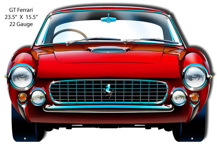 GT Ferrari Laser Cut Out By Artist Bernard Oliver 15.5x23.5