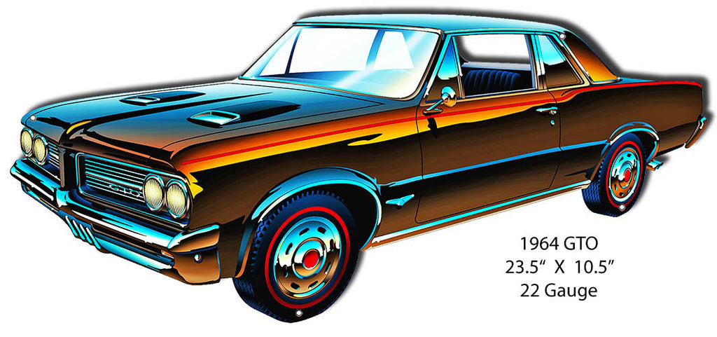 GTO 1964 Era Laser Cut Out By Bernard Oliver 10.5″x23.5″