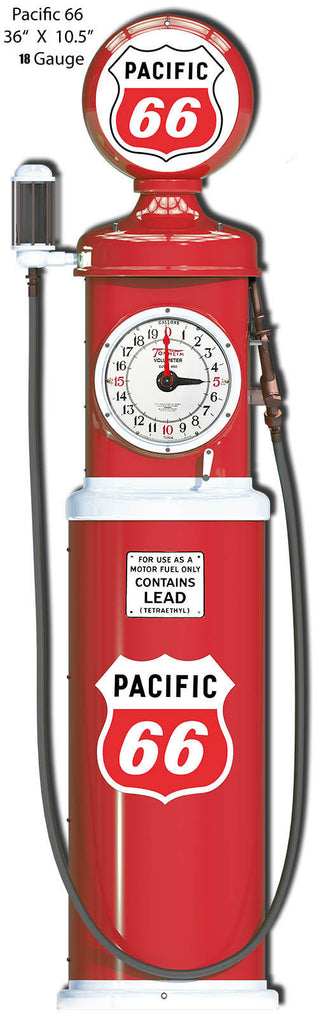 Pacific 66 Gas Pump Laser Cut Out 10.5″x36″