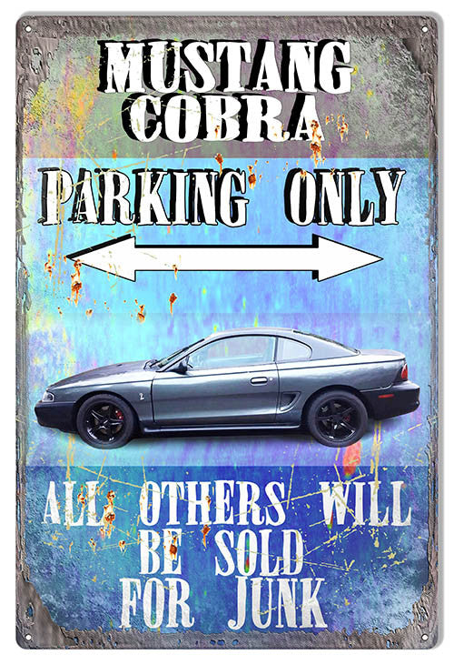 Mustang Cobra Parking Only By Phil Hamilton 12″x18″