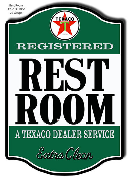 Registered Rest Room Laser Cut Out Sign 12.5″x18.5″