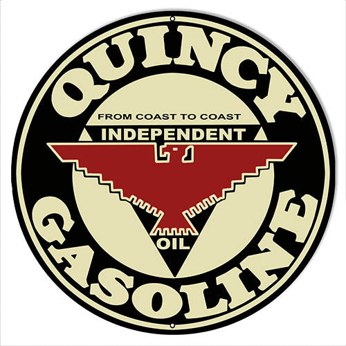 Quincy Gasoline Cut Out Sign 14″x14″