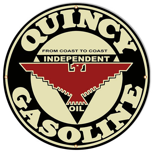 Quincy Gasoline Motor Oil Reproduction Sign 30″x30″