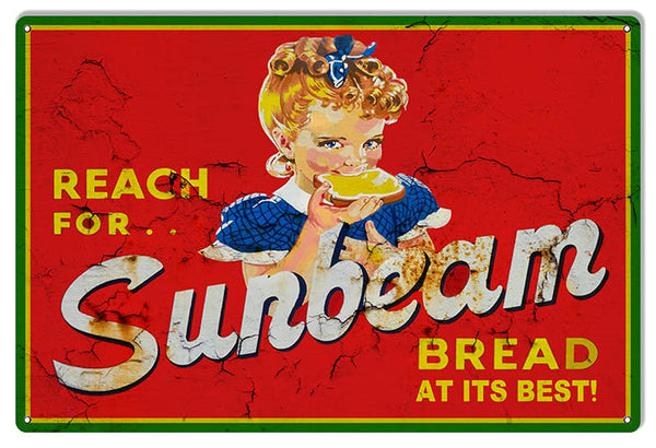 Sunbeam Bread Reproduction Vintage Looking Country Sign 12"x18"