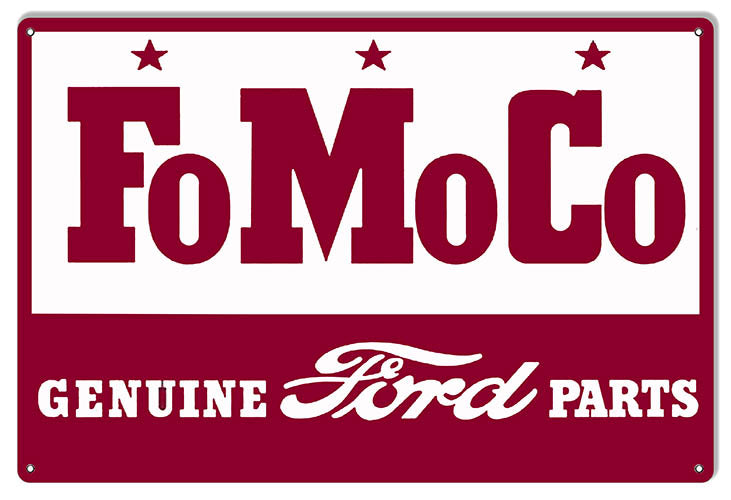 Ford Motor Automobile Company Reproduction Garage Shop Sign 12″x18″