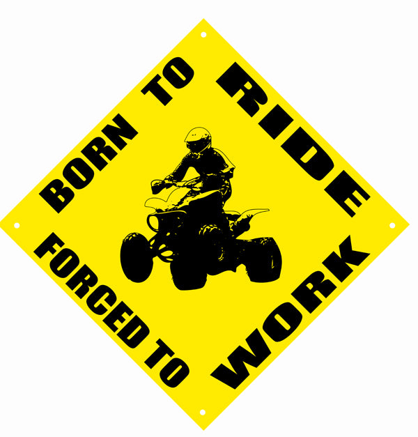Born To Ride Motor Bike Garage Reproduction Sign 12″x12″