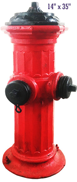 Fire Hydrant Reproduction Laser Cut Out Garage Shop Sign 14"x35"