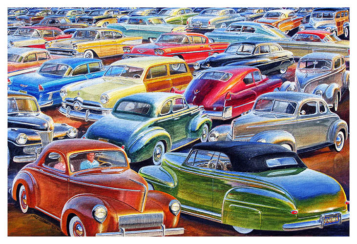 Hot Rod Collection Reproduction Garage Shop Sign By Jack Schmitt 12x18