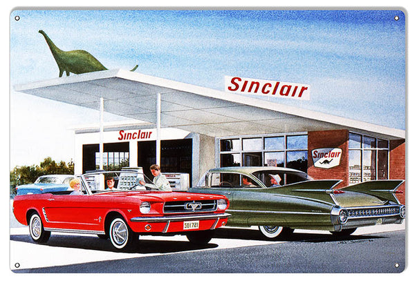 Sinclair Gas Station Reproduction Garage Sign By Jack Schmitt 12x18