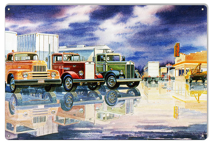 Standard Motor Oil Truck Stop Reproduction Sign By Jack Schmitt 12x18
