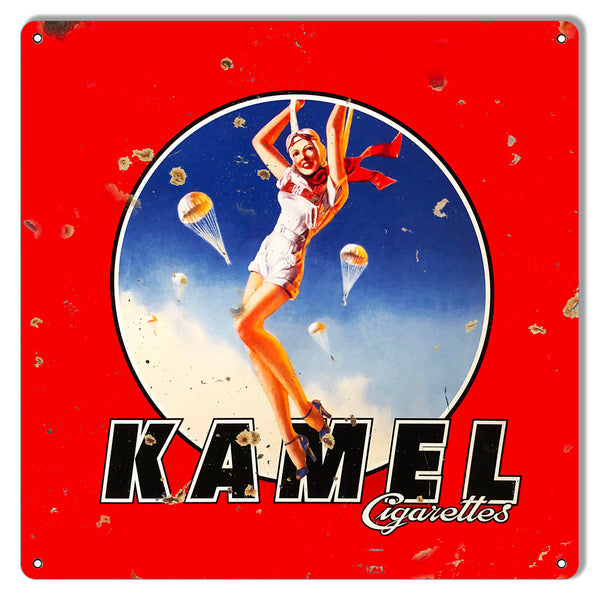 Kamel Cigarette Reproduction Cigar Metal Sign 12x12