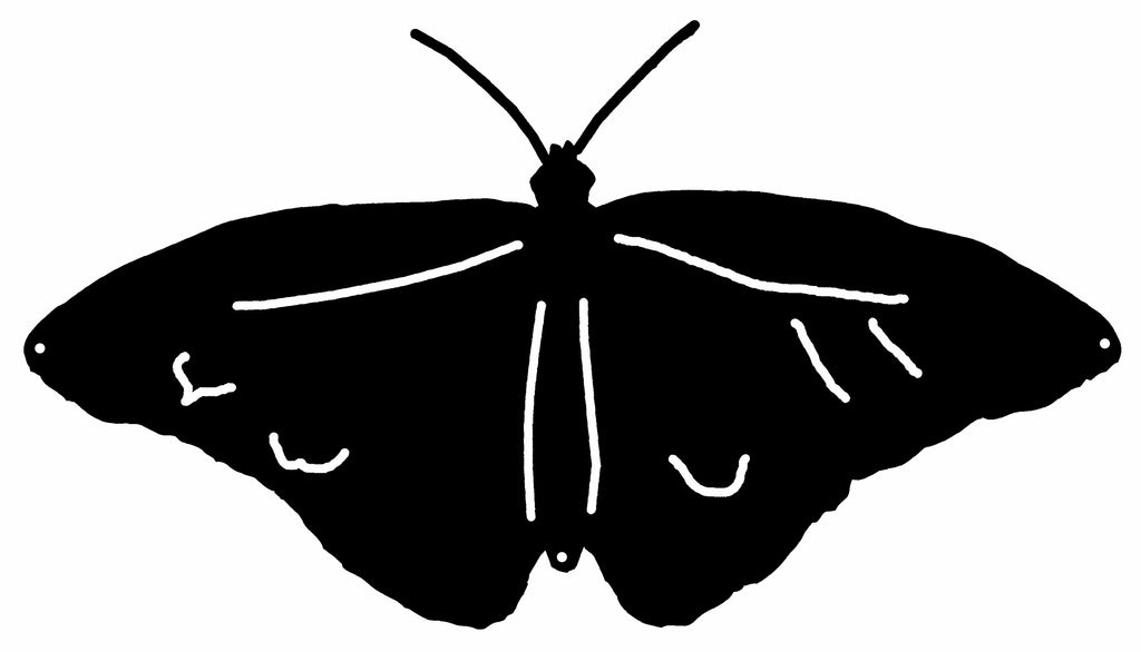 Butterfly Cut Out Wall Art Silhouette Metal Sign 13.5x23.1