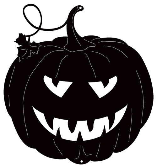 Jack O Lantern Cut Out Silhouette Wall Art Metal Sign 17.4x18.6