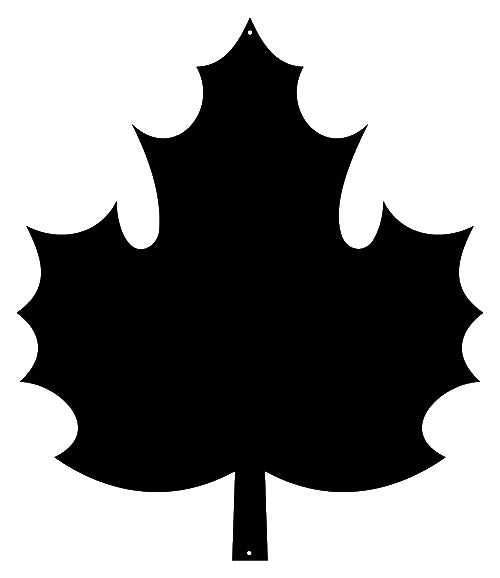 Leaf Laser Cut Out Wall Décor Silhouette Metal Sign 15x17.5