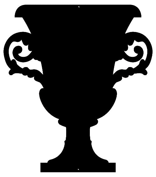 Goblet Laser Cut Out Wall Décor Silhouette Metal Sign 20.5x23.5