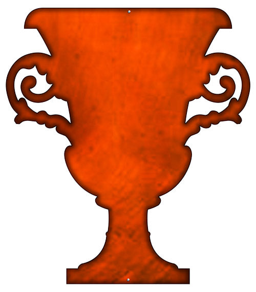 Goblet Laser Cut Out Faux Copper Finish Metal Sign 20.5x23.5