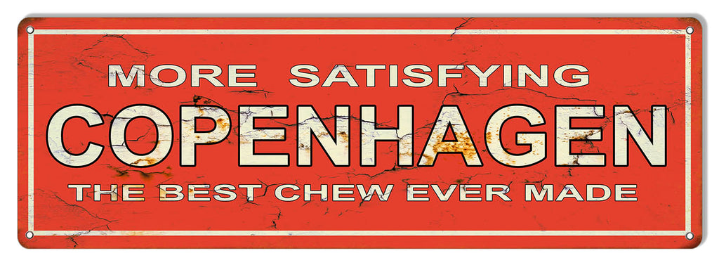 Copenhagen Tobacco Reproduction Vintage Large Cigar Metal Sign 8x24