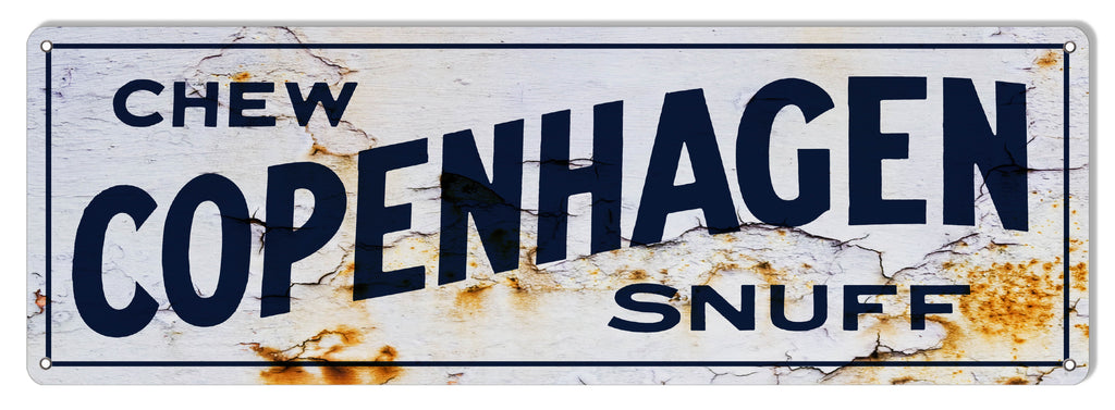 Copenhagen Snuff Reproduction Vintage Cigar Metal Sign 6x18