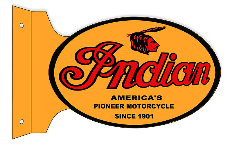 Indian Motorcycle 1901 Series Metal Sign 12x18