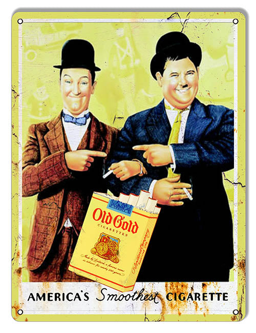Old Gold Smooth Cigarettes Reproduction Cigar Metal Sign 9x12