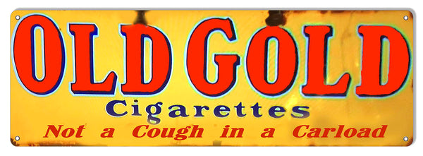 Old Gold Cigarettes Reproduction Cigar Metal Sign 6x18