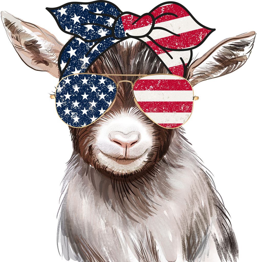All American Goat 20"x20"
