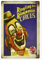 Ringling Brothers And Barnum Bailey Circus Reproduction Sign 12x18