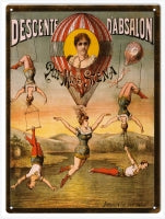 Vintage Desente Dabsalon Circus Reproduction Sign 9x12