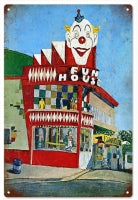 Circus Fun House Vintage Reproduction Sign 12x18