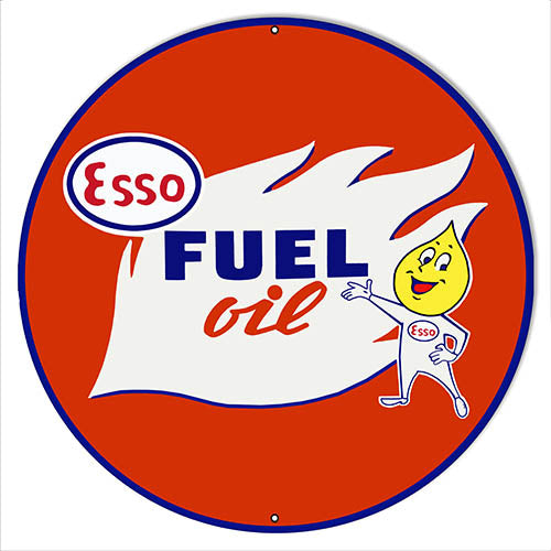 Esso Fuel Oil Metal Sign