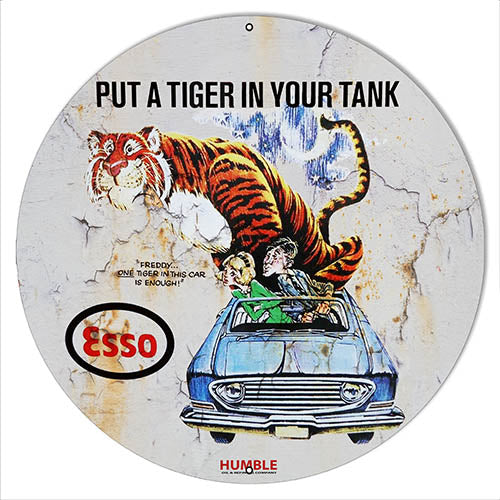 Esso Put A Tiger In Your Tank Metal Sign