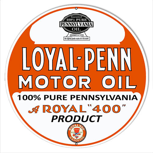 Loyal-Penn Motor Oil Metal Sign